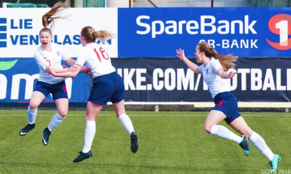 Jess Park scores for England U17s