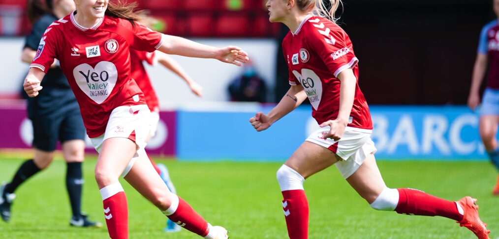 Faye Bryson & Carla Humphrey, Aston Villa v Bristol City, Barclays FAWSL