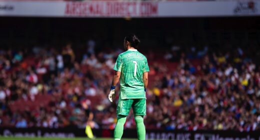 Manuela Zinsberger, Arsenal v Chelsea, Barclays FAWSL