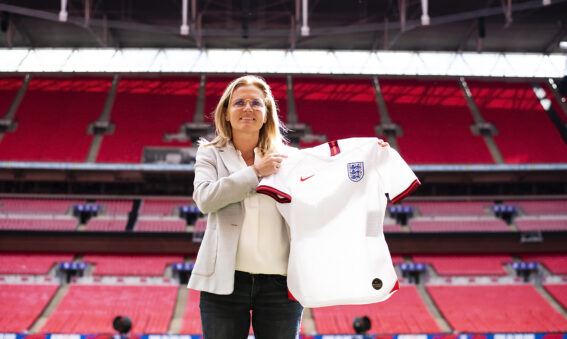 Sarina Wiegman at Wembley