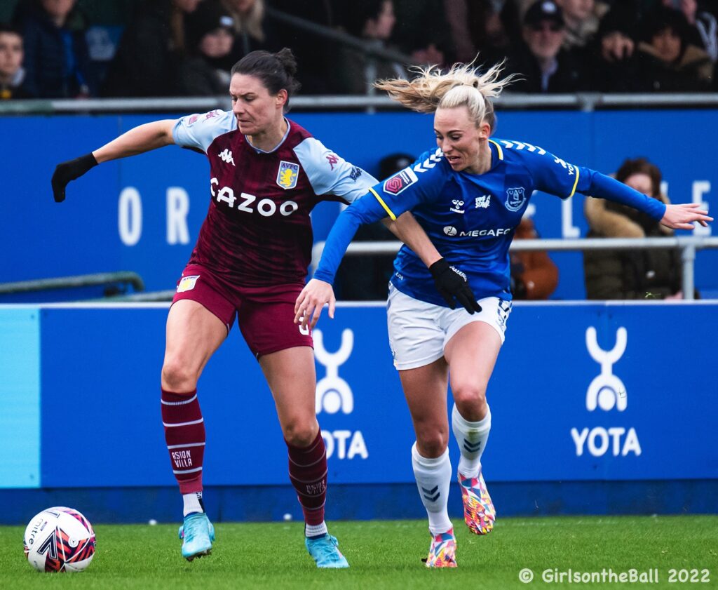 Emily Gielnik + Toni Duggan, Aston Villa v Everton