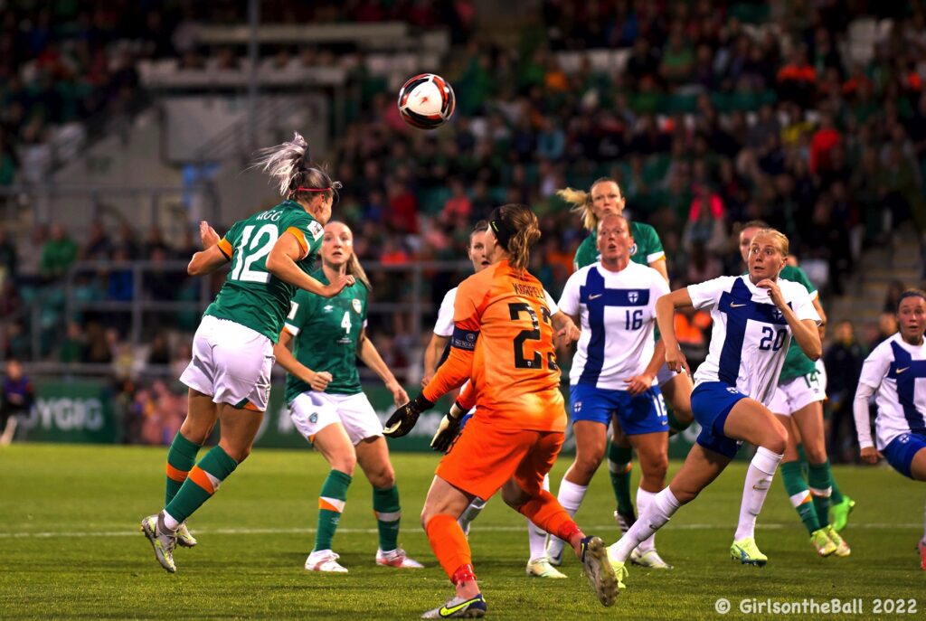 Lily Agg, Ireland v Finland, FIFAWWC