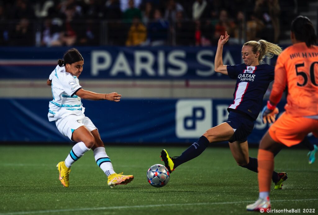 Sam Kerr, PSG v Chelsea, UWCL