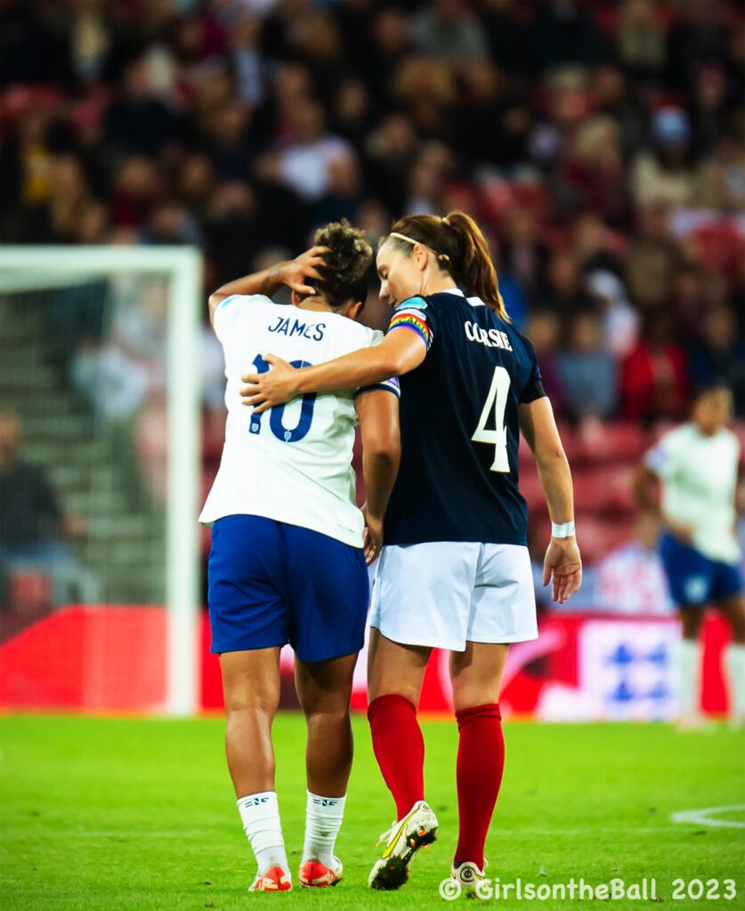 Lauren James + Rachel Corsie, Nations League, September 2023