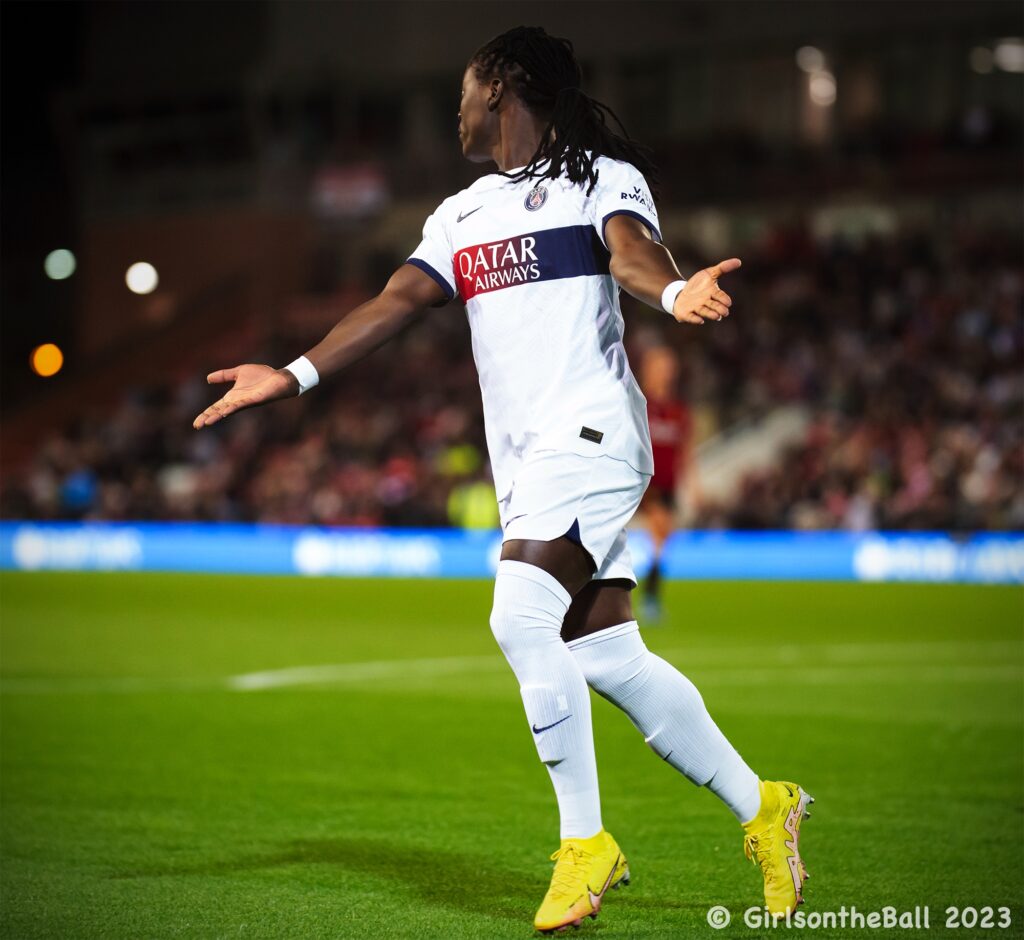 Tabitha Chawinga, Manchester United v PSG, UWCL