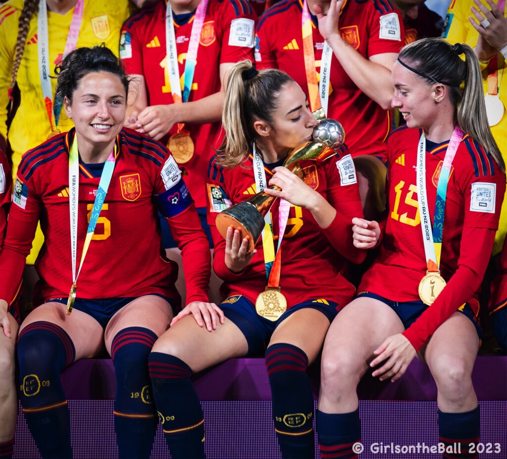 Spain celebrate FIFAWWC 2023 win