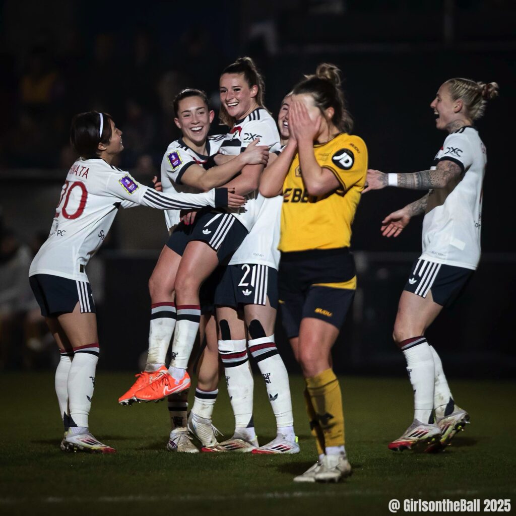 Ella Toone celebrates in Manchester United's Adobe Women's FA Cup win over Wolves