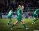 Kyra Carusa celebrates her goal against Türkiye in the UEFA Women's Nations League