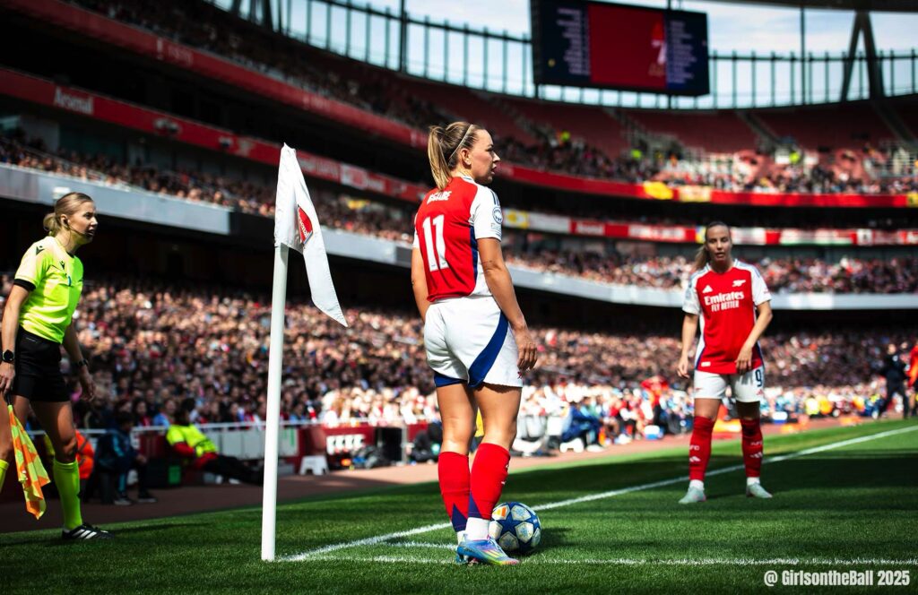 Katie McCabe, Arsenal v Lyon, UWCL